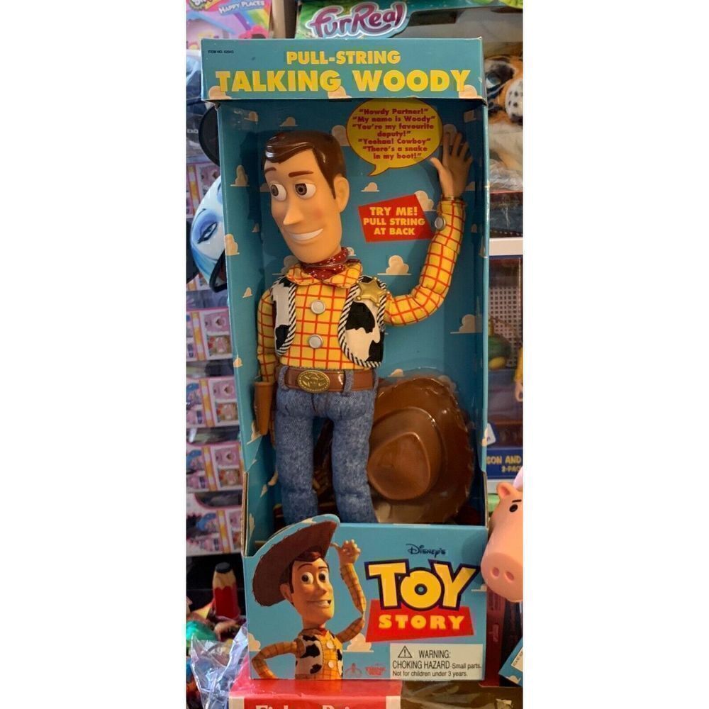 Thinkway Toys Original 1995/96 Toy Story Pull String Woody Still New in His Box